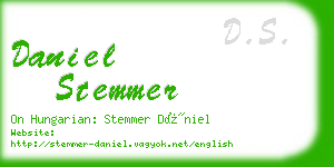 daniel stemmer business card